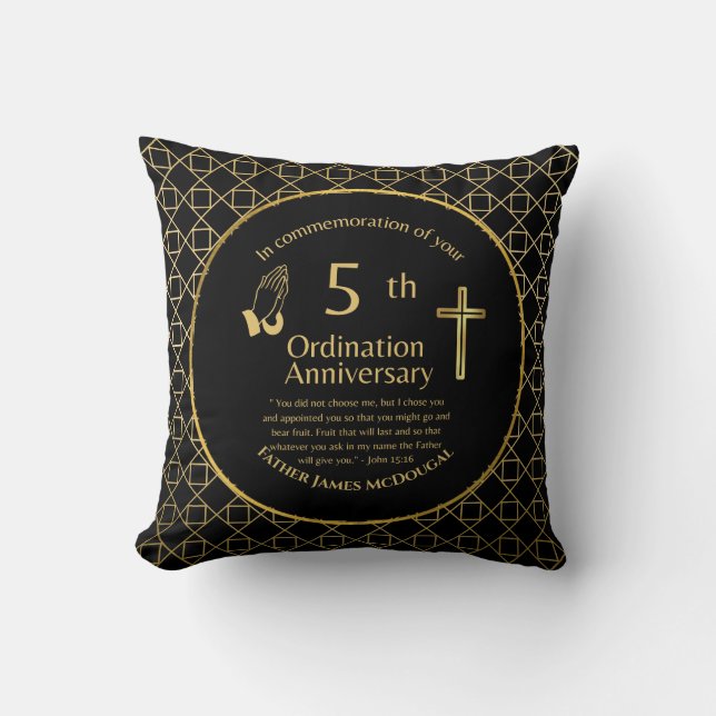 Almofada Padre de 5 Personalizado (Frente)