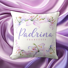 Almofada Padrina Lillies - Dont Personalizado de Madrinha