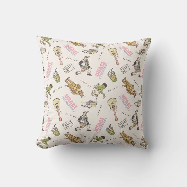 Almofada Padrões de desenho do Tan FRIENDS™ (Frente)