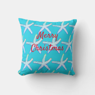Almofada Padrões de Estrela do Mar Feliz Natal Personalizad