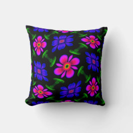 Almofada Padrões de flores rosa adoráveis