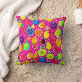 Almofada Padrões de fusão de Frutas vibrantes