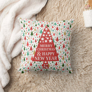 Almofada Padrões de Natal - árvore de natal