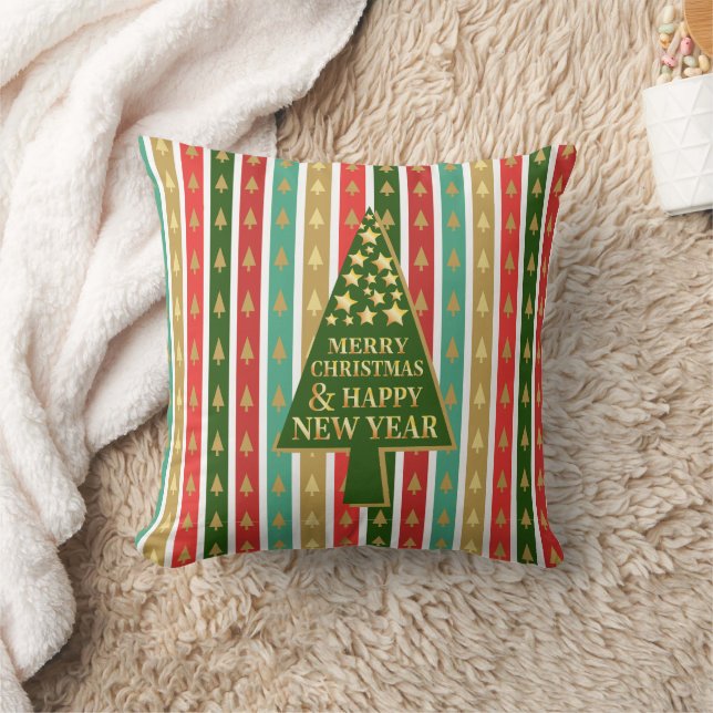 Almofada Padrões de Natal - design de árvore Elegante e Chi (Cobertor)