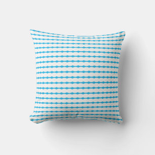 Almofada Padrões de Pérola Céu Branco Azul Presente de Deco