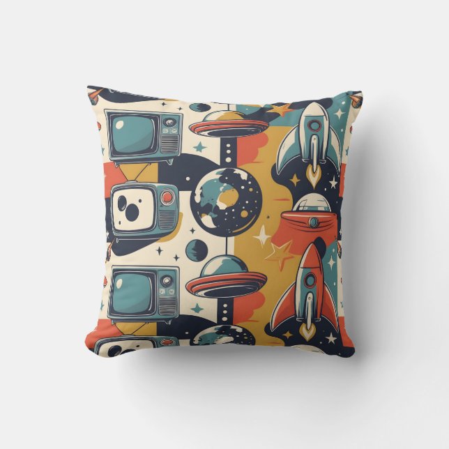 Almofada Padrões de Simplicity Vintage 1950s (Frente)