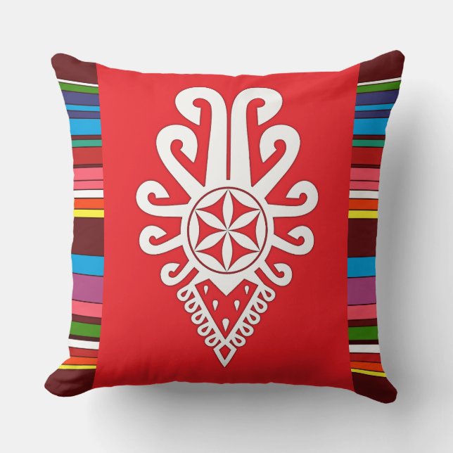 Almofada Padrões folhosos da Polônia - Parzenica (Frente)