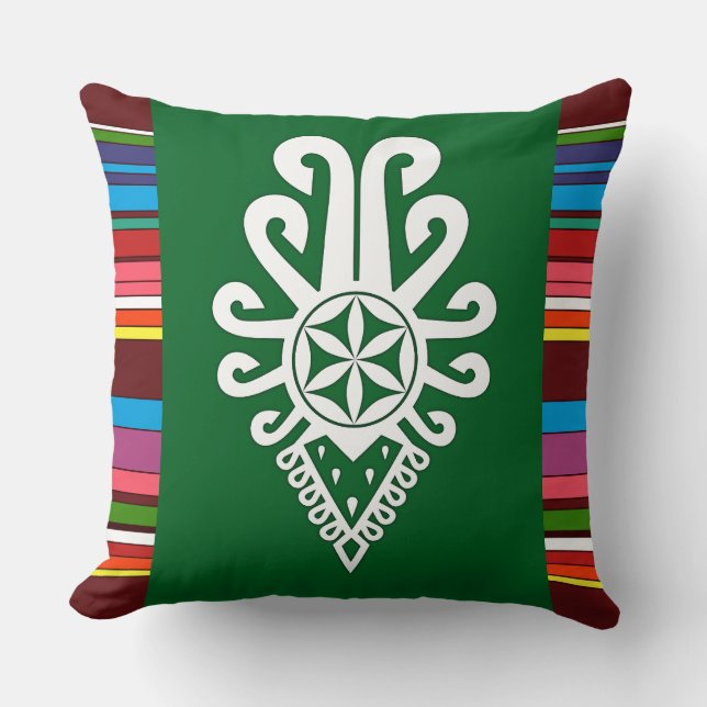 Almofada Padrões folhosos da Polônia - Parzenica (Frente)