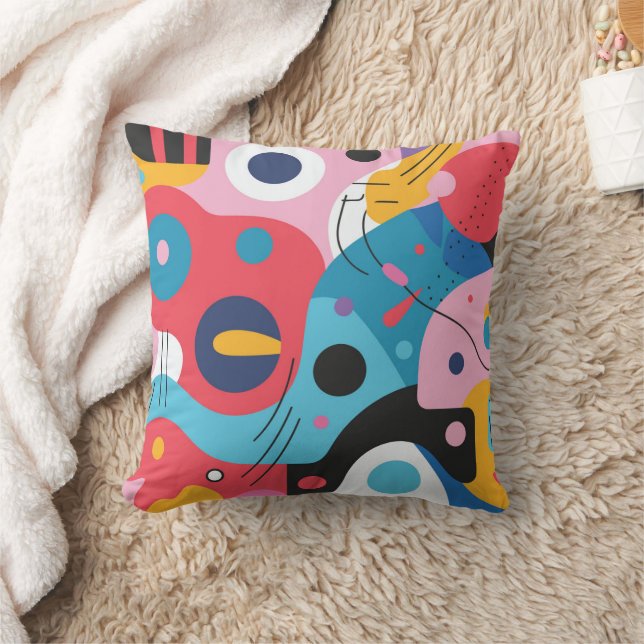 Almofada Padrões geométricos abstrato (Cobertor)