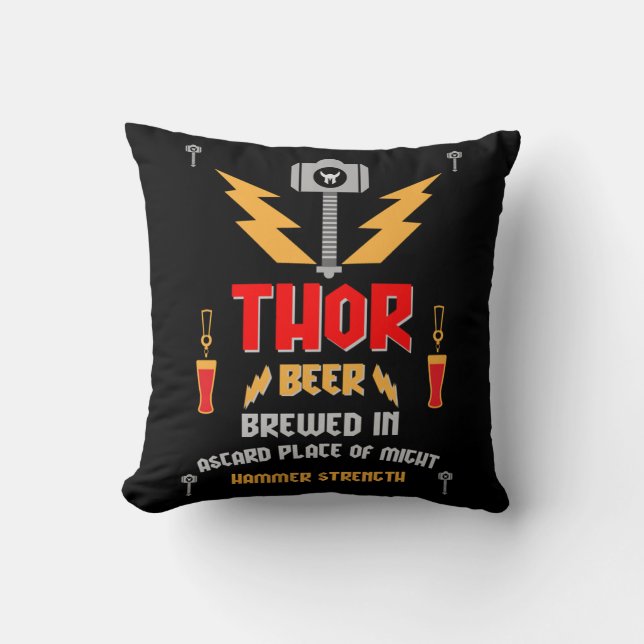 Almofada Paganismo Germânico Thor Beer (Frente)