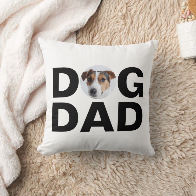 Almofada Pai Cachorro, Foto Personalizada, Presente de Pai  (Cobertor)