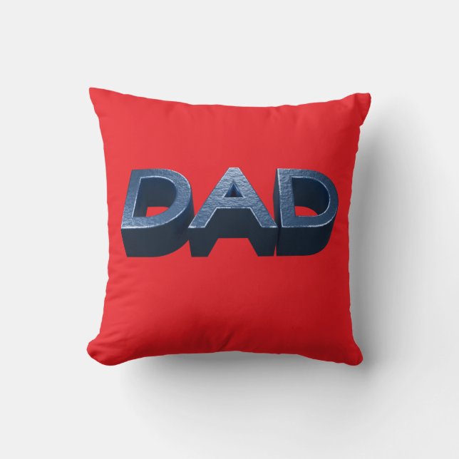 Almofada Pai de aço azul (Frente)