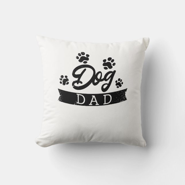 Almofada Pai de Cachorro Design Divertido - Ideia de presen (Frente)