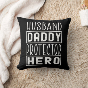 Almofada Pai Herói do Pai Protetor do Marido