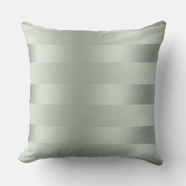 Almofada Pail Mint Green Stripes Pattern (Frente)