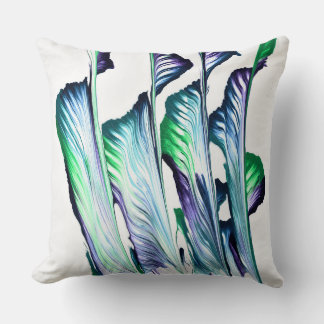 Almofada Pain Remover 1 Purple Green Abstract Accent Pillow