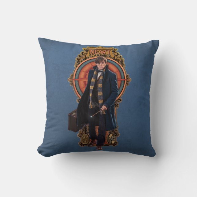 Almofada Painel NEWT SCAMANDER™ Walking Art Nouveau (Frente)