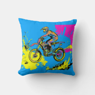 Almofada Paint Splatter - Cavaleiro Motocross