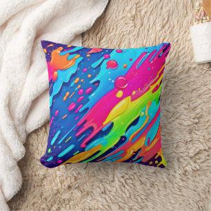 Almofada Paint Splatter colorido