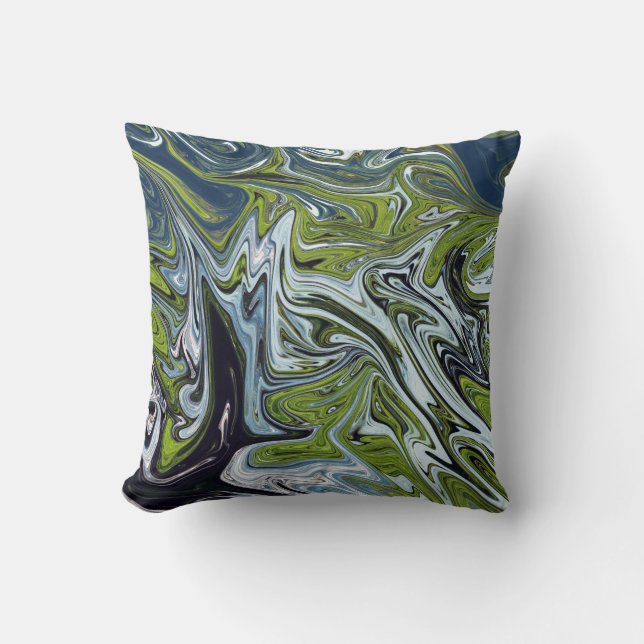 Almofada Paisagem Abstrato | Melhores obras de arte (Frente)