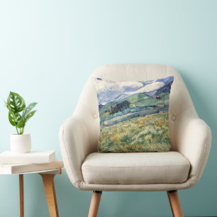 Almofada Paisagem de Santo-Rémy por Vincent Van Gogh