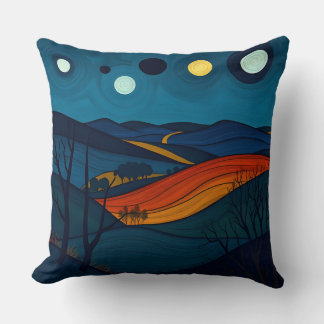 Almofada Paisagem Noturna Serene