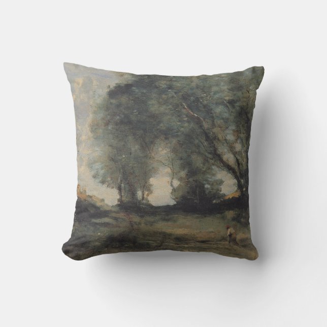 Almofada Paisagem (por Camille Corot) (Frente)