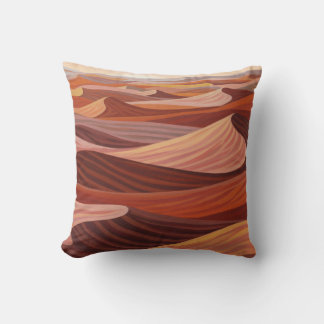 Almofada Paisagem Quente do Deserto - Impressão de Arte Cên