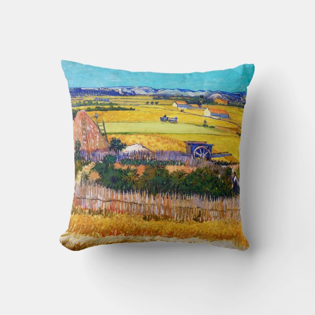 Almofada Paisagem Rural de Outono, Van Gogh (Frente)