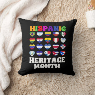 Almofada Países latinos sinalizam coração, felicidade