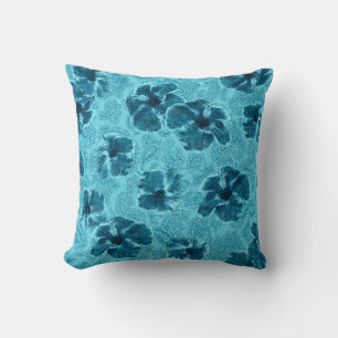 Almofada Paisley Hibiscus Vintage Psychedelic Floral