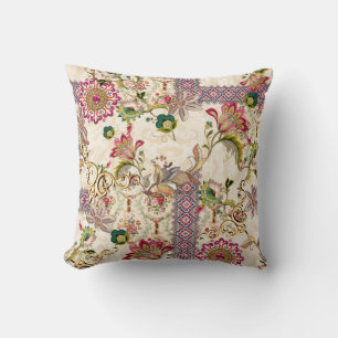 Almofada Paisley Ploral de Mughal Étnica