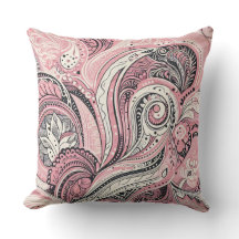 Paisley Rosa O Travesseiro decorativo Home Studio