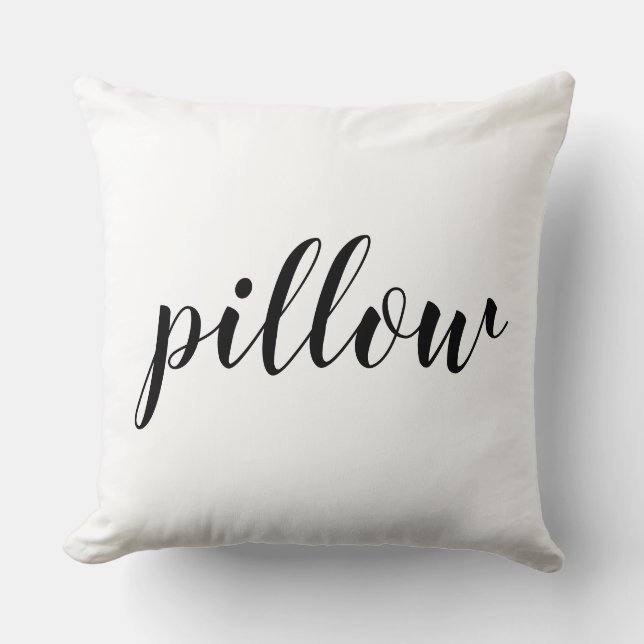 Almofada Palavra literal engraçada personalizável (Frente)