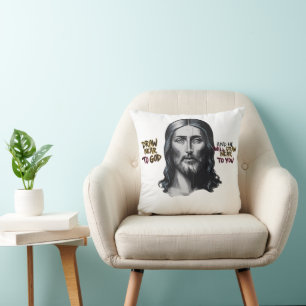 Almofada Palavras divinas: Jesus Gravado na Arte