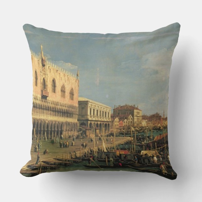 Almofada Palazzo Ducale e o degli Schiavoni de Riva, Venic (Frente)