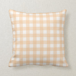 Almofada Pale Peach Basic Gingham - Padrão Verificado