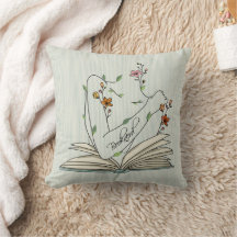 Palha de livros nerd delicada flores silvestres