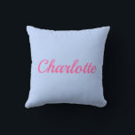 Almofada Palm Beach Preppy Personalized Name Throw Pillow<br><div class="desc">Colorful Custom Name Dorm Pillow | Preppy College Dorm Decor Brighten your space with this Palm Beach preppy personalized name throw pillow, featuring a bold custom name in vibrant resort-inspired colors. Designed with a clean script style and cheerful coastal palette, this pillow adds personality and color to college dorm rooms,...</div>
