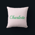 Almofada Palm Beach Preppy Personalized Name Throw Pillow<br><div class="desc">Colorful Custom Name Dorm Pillow | Preppy College Dorm Decor Brighten your space with this Palm Beach preppy personalized name throw pillow, featuring a bold custom name in vibrant resort-inspired colors. Designed with a clean script style and cheerful coastal palette, this pillow adds personality and color to college dorm rooms,...</div>