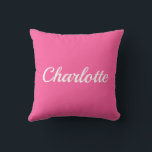 Almofada Palm Beach Preppy Personalized Name Throw Pillow<br><div class="desc">Colorful Custom Name Dorm Pillow | Preppy College Dorm Decor Brighten your space with this Palm Beach preppy personalized name throw pillow, featuring a bold custom name in vibrant resort-inspired colors. Designed with a clean script style and cheerful coastal palette, this pillow adds personality and color to college dorm rooms,...</div>