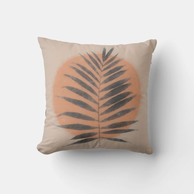 Almofada Palm Frond Black (Frente)