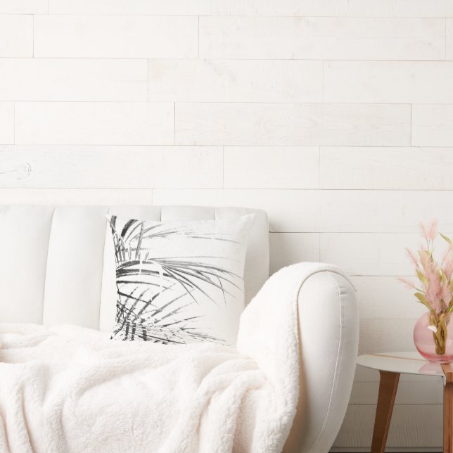Almofada Palm Tree deixa um esboço de minimalismo (Sofá)