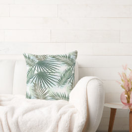 Almofada Palma Moderna Deixa Padrão Tropical da Selva