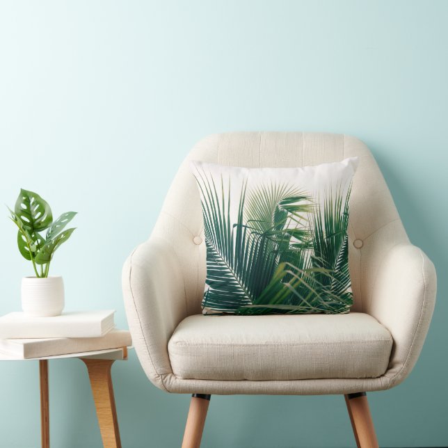 Almofada Palmas de Caribe Lush 13 #palms#tropical (Cadeira)