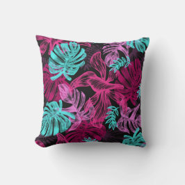 Almofada Palmeiras tropicais fluorescentes