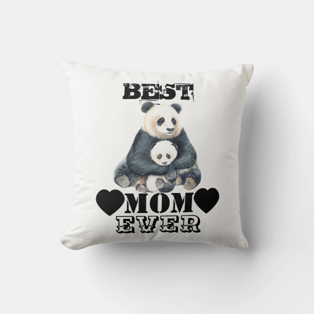 ALMOFADA PANDA BEAR MÃE E TRAVESSEIRO DECORATIVO DE BEBÊ (Frente)
