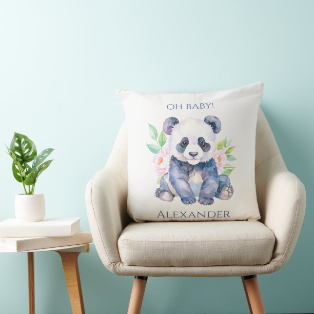 Almofada Panda bebê personalizado  (Cadeira)