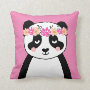 Almofada Panda bonito com a decoração do travesseiro da