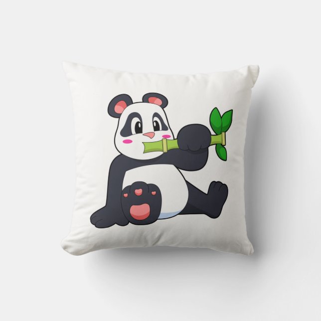 Almofada Panda com Bamboo (Frente)